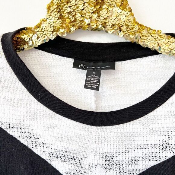 INC Black and White Sweater - Picture 3 of 4